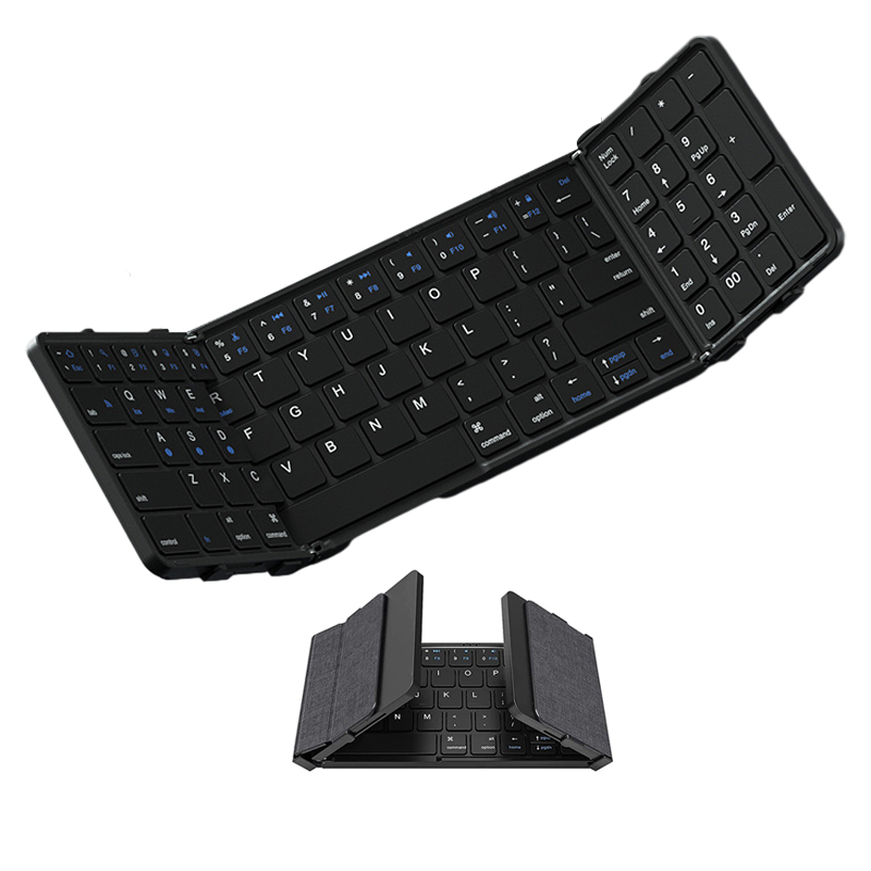 Gaming Keyboard Budget - Składana klawiatura Bluetooth z klawiaturą numeryczną