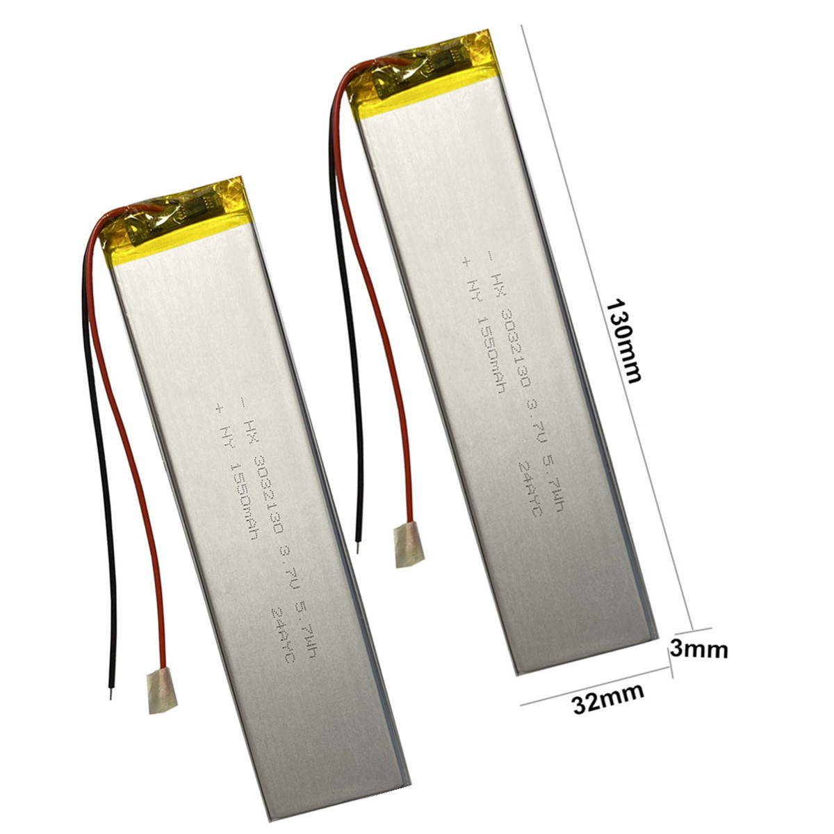 Gaming Keyboard Tester - 2 SZT./Lot 3032130 3.7V 1800mAh Bateria