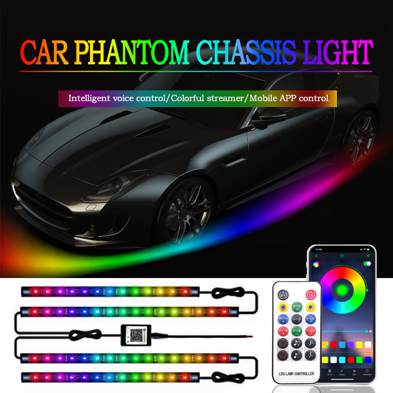 Rgb Underglow Strip - Elastyczna listwa LED podświetlenia podwozia samochodu,