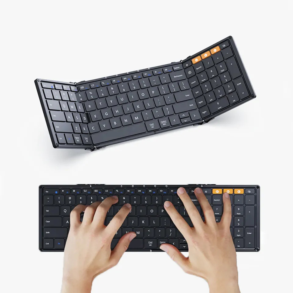 Gaming Keyboard Budget - Składane klawiatury z klawiaturą numeryczną Bluetooth