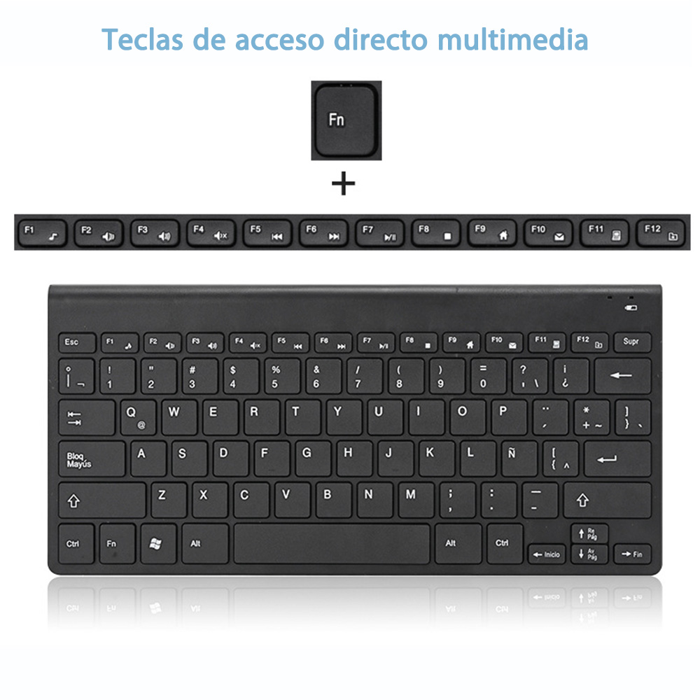 Gaming Keyboard Mouse Set - Gorąca 78-klawiszowa hiszpańska klawiatura bezprzewodowa mysz