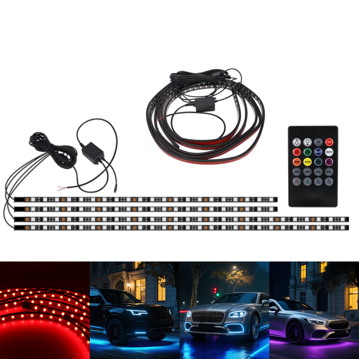 Rgb Underglow Strip - Listwa LED RGB do podwozia samochodu