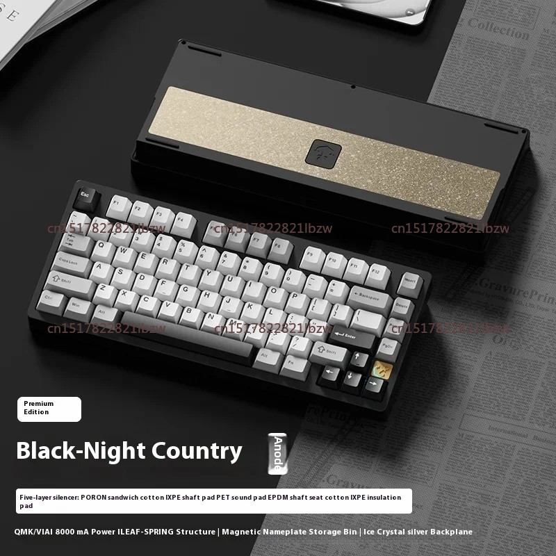 Gaming Keyboard Wireless - 75 Klawiatura mechaniczna E-sports, aluminiowa, bezprzewodowa,