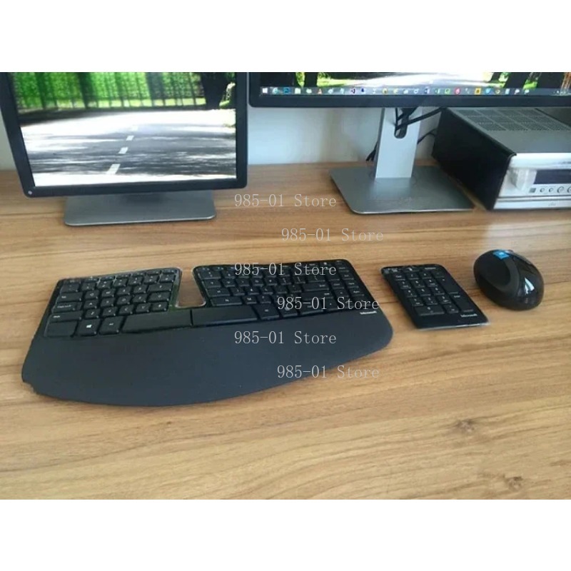 Gaming Keyboard Wireless - Bezprzewodowy zestaw klawiatury i myszy, ergonomiczny