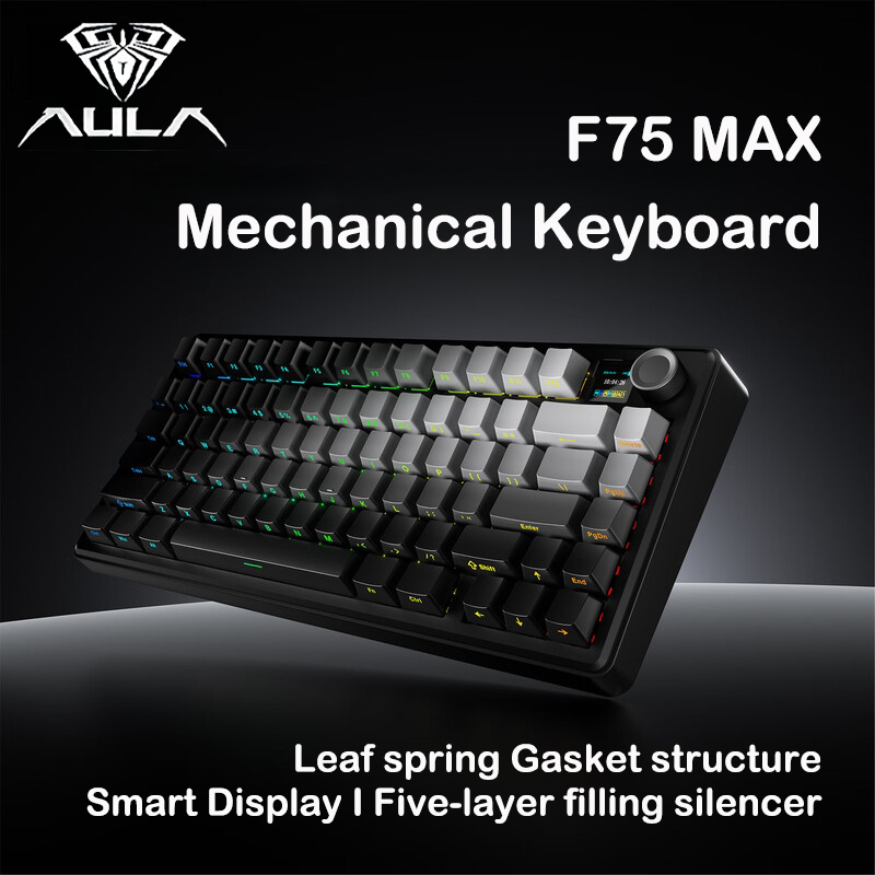Keyboard Gaming Mac - AULA F75 MAX 75% Tri-Mode Klawiatura