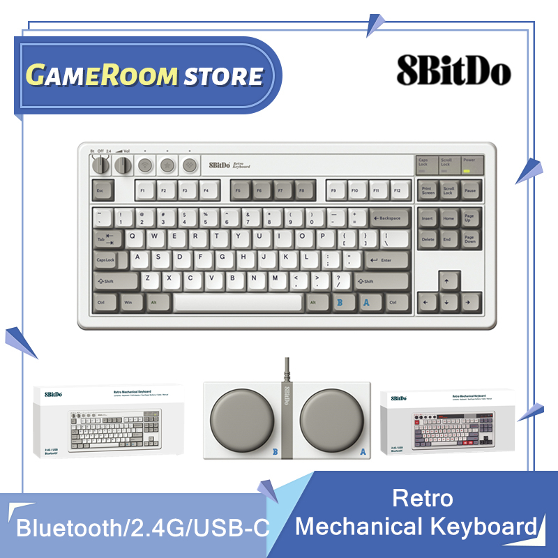 Gaming Keyboard Type C - Klawiatura mechaniczna 8Bitdo Retro, klawiatura do