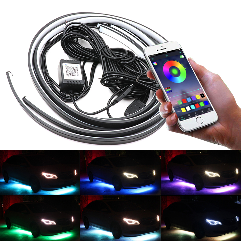 Rgb Underglow Strip - Niscarda 4 szt 12V IP65 kontrola