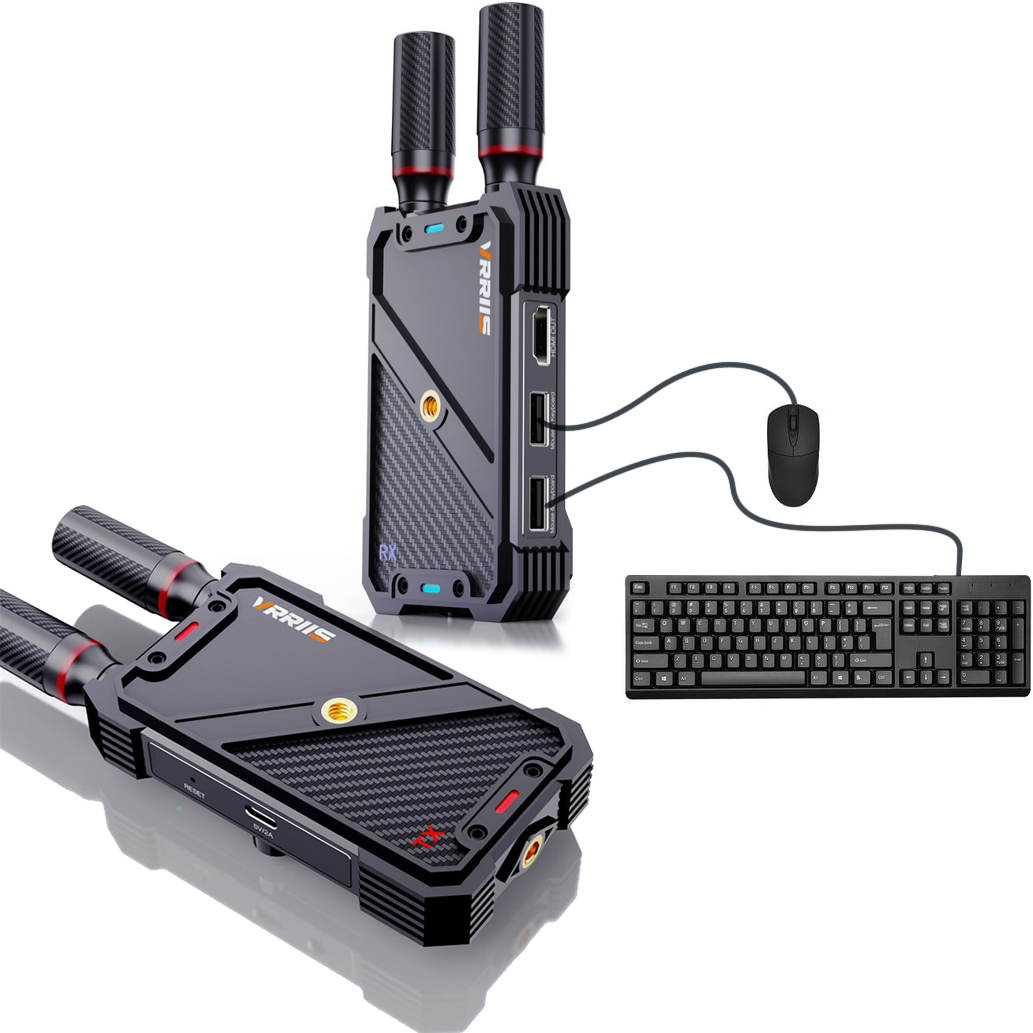 Gaming Keyboard Wireless - VRRIIS WL082K 400m Bezprzewodowy przedłużacz HDMI