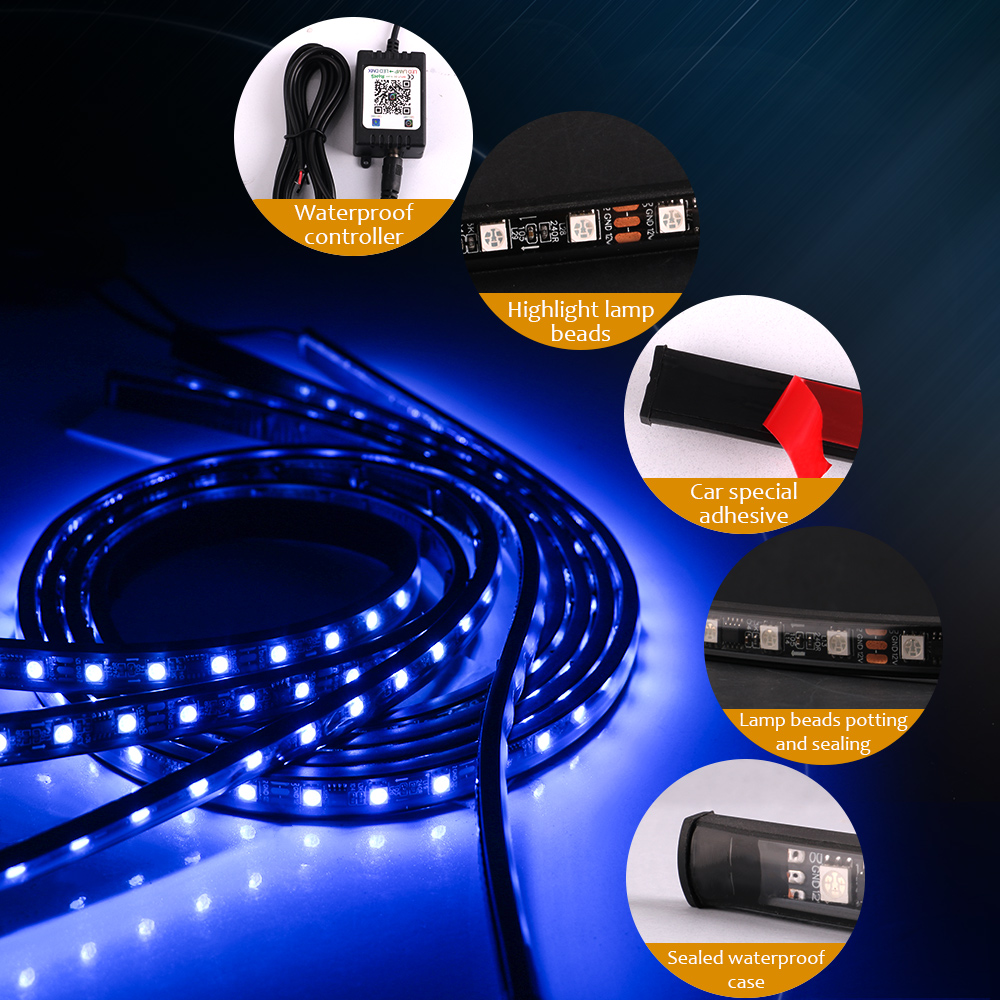 Samochodowe światła LED Underg – Rgb Underglow Strip recenzja i cena