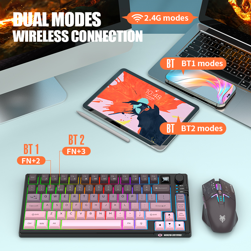 Bezprzewodowy zestaw klawiatur – Gaming Keyboard Mouse Set recenzja i cena