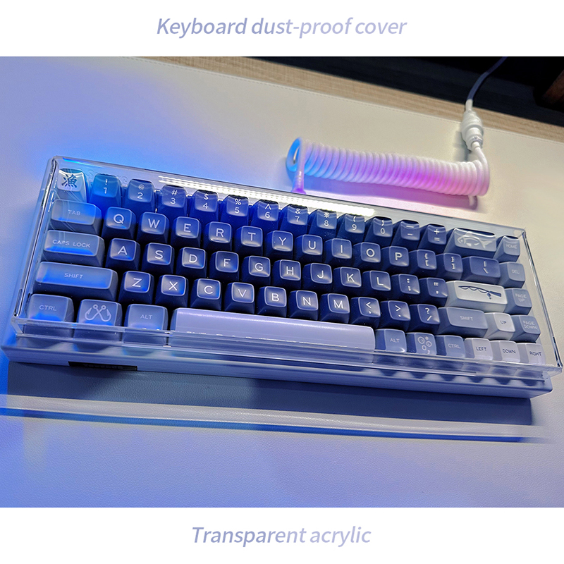 Akrylowa klawiatura przezroczy – Gaming Keyboard Budget recenzja i cena