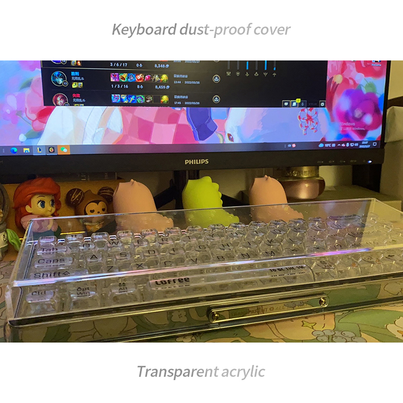 Akrylowa klawiatura przezroczy – Gaming Keyboard Budget recenzja i cena