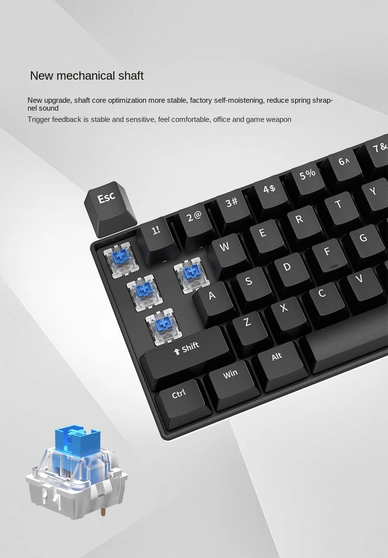 Klawiatura Gamingowa Biała Mec – Gaming Keyboard Budget recenzja i cena