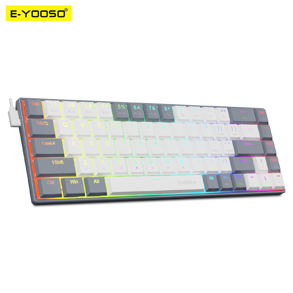 E-YOOSO A68 RGB Mini Slim USB  – Gaming Keyboard Budget recenzja i cena