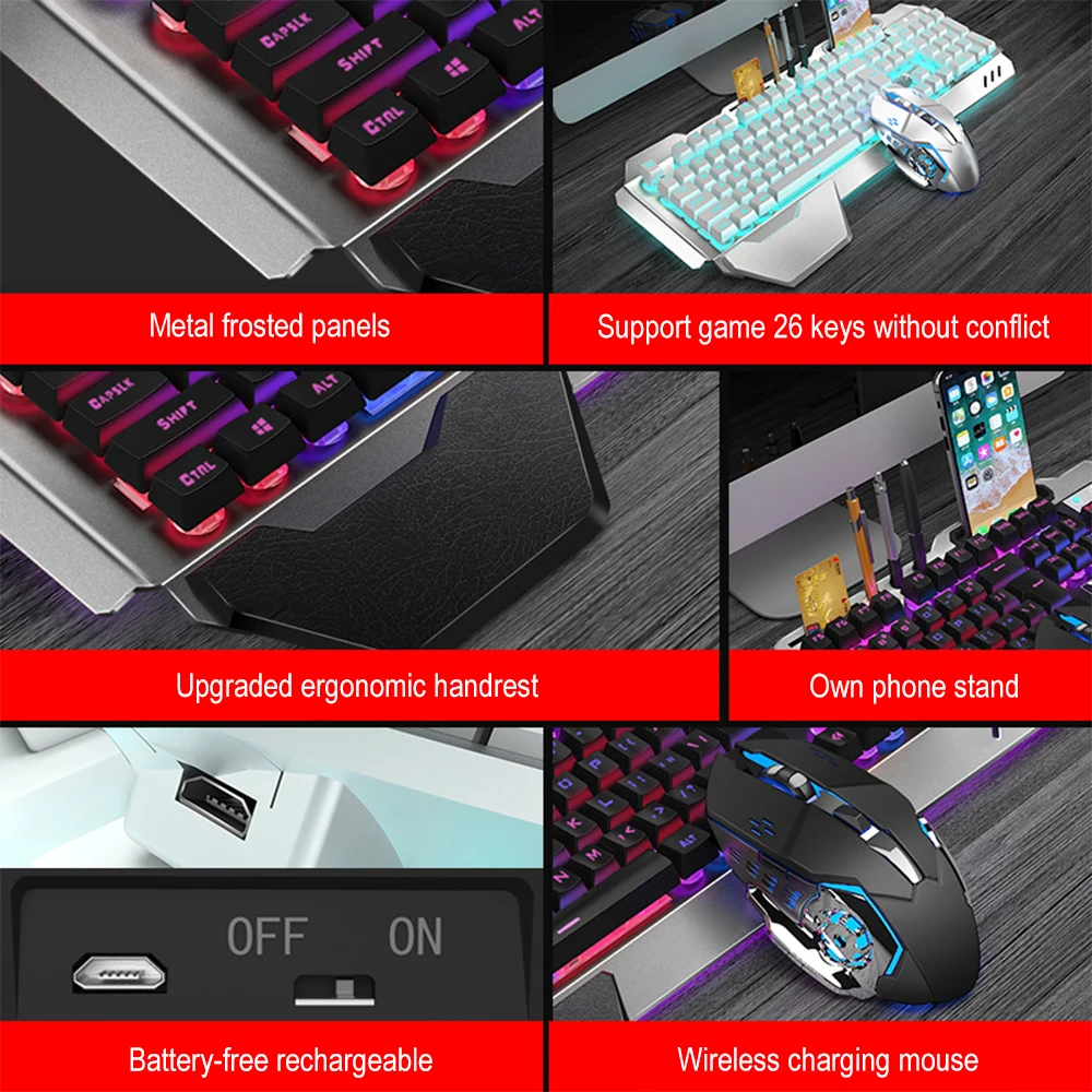K680 akumulator 2.4G bezprzewo – Gaming Keyboard Mini recenzja i cena