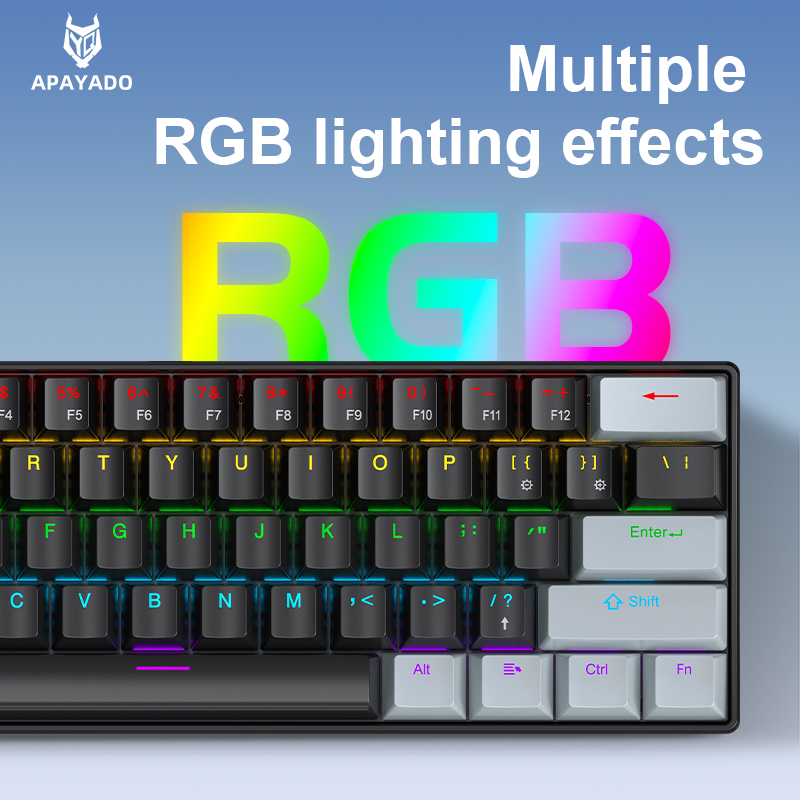APAYADO K61 Mini Klawiatura Me – Gaming Keyboard Half recenzja i cena