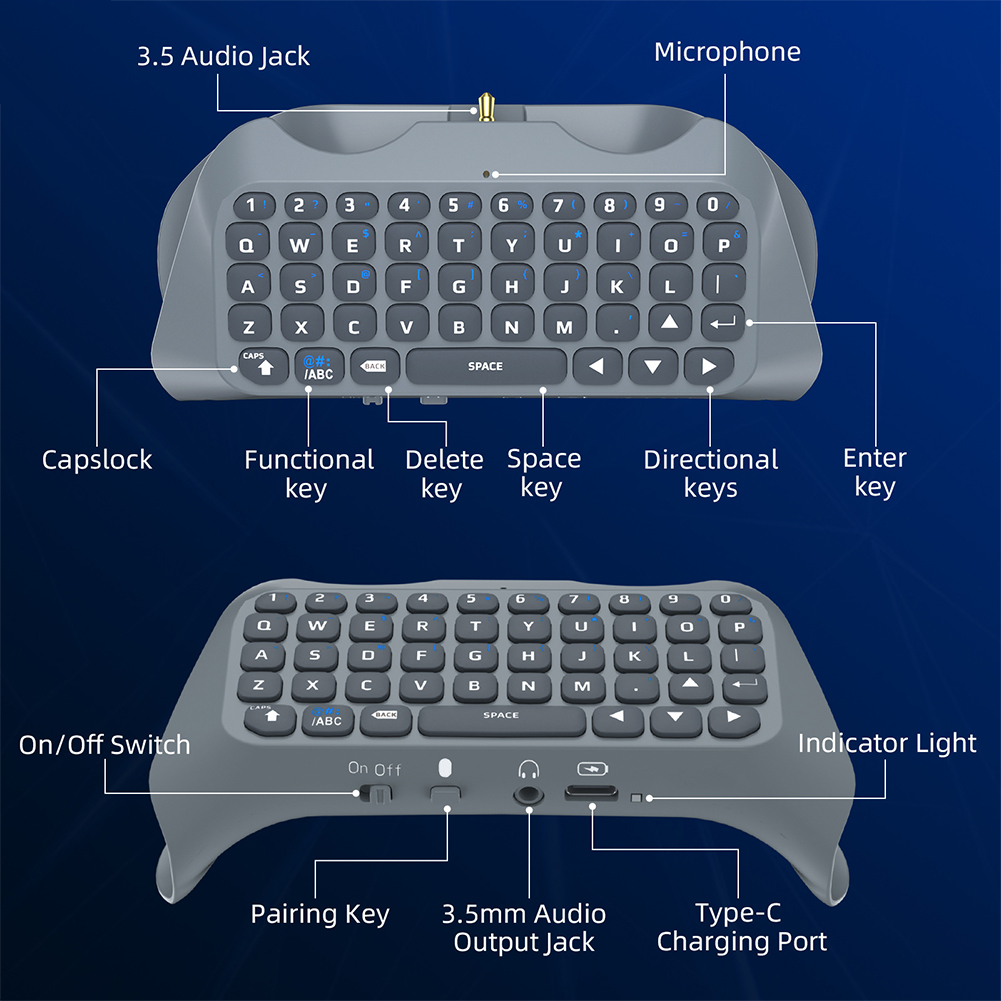 Bezprzewodowy kontroler klawia – Gaming Keyboard Type C recenzja i cena