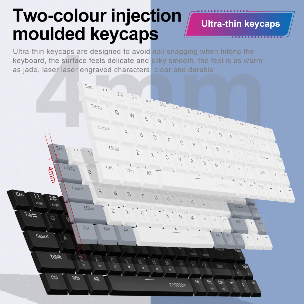 E-YOOSO klawiatura mechaniczna – Gaming Keyboard Budget recenzja i cena