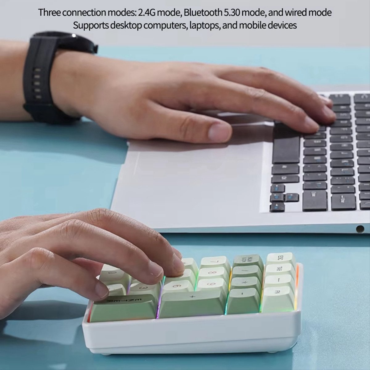 N86R 21-klawiszowa Mini Klawia – Gaming Keyboard Number Pad recenzja i cena
