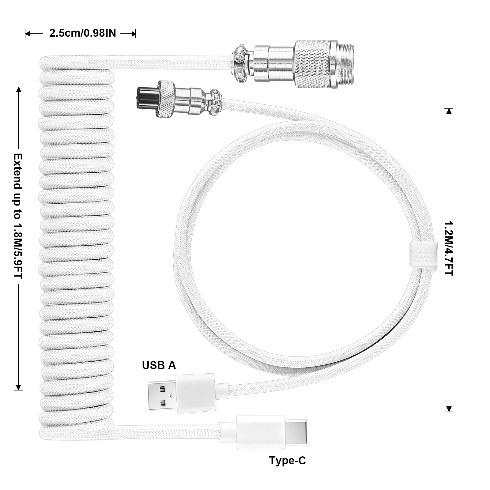 Kabel spiralny do klawiatury m – Gaming Keyboard Type C recenzja i cena