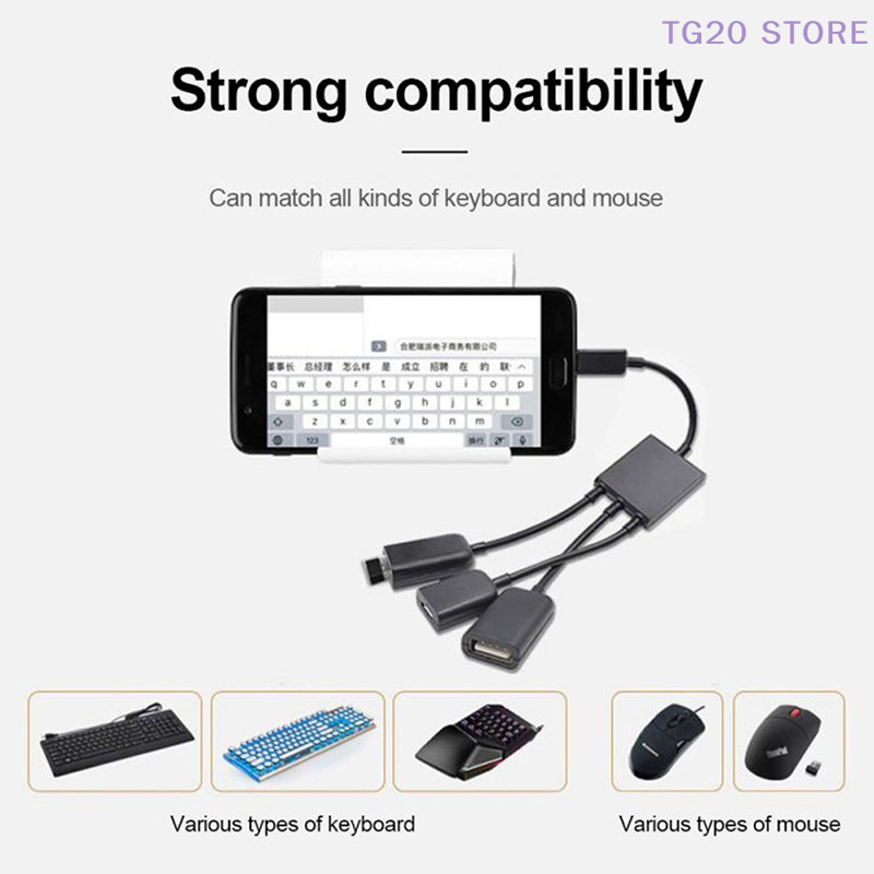 3 w1 Micro USB do 2 OTG 3 Port – Gaming Keyboard Type C recenzja i cena
