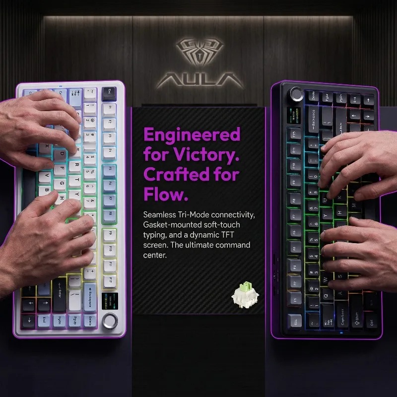 Klawiatura mechaniczna AULA F7 – Gaming Keyboard Wireless recenzja i cena
