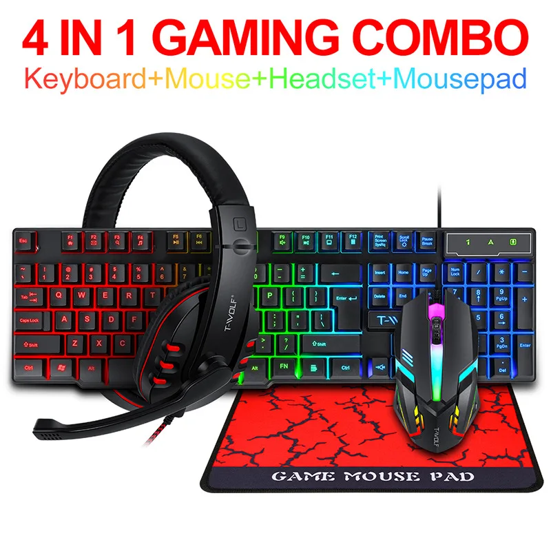 Zestaw akcesoriów dla graczy T – Gaming Keyboard Mouse Set recenzja i cena