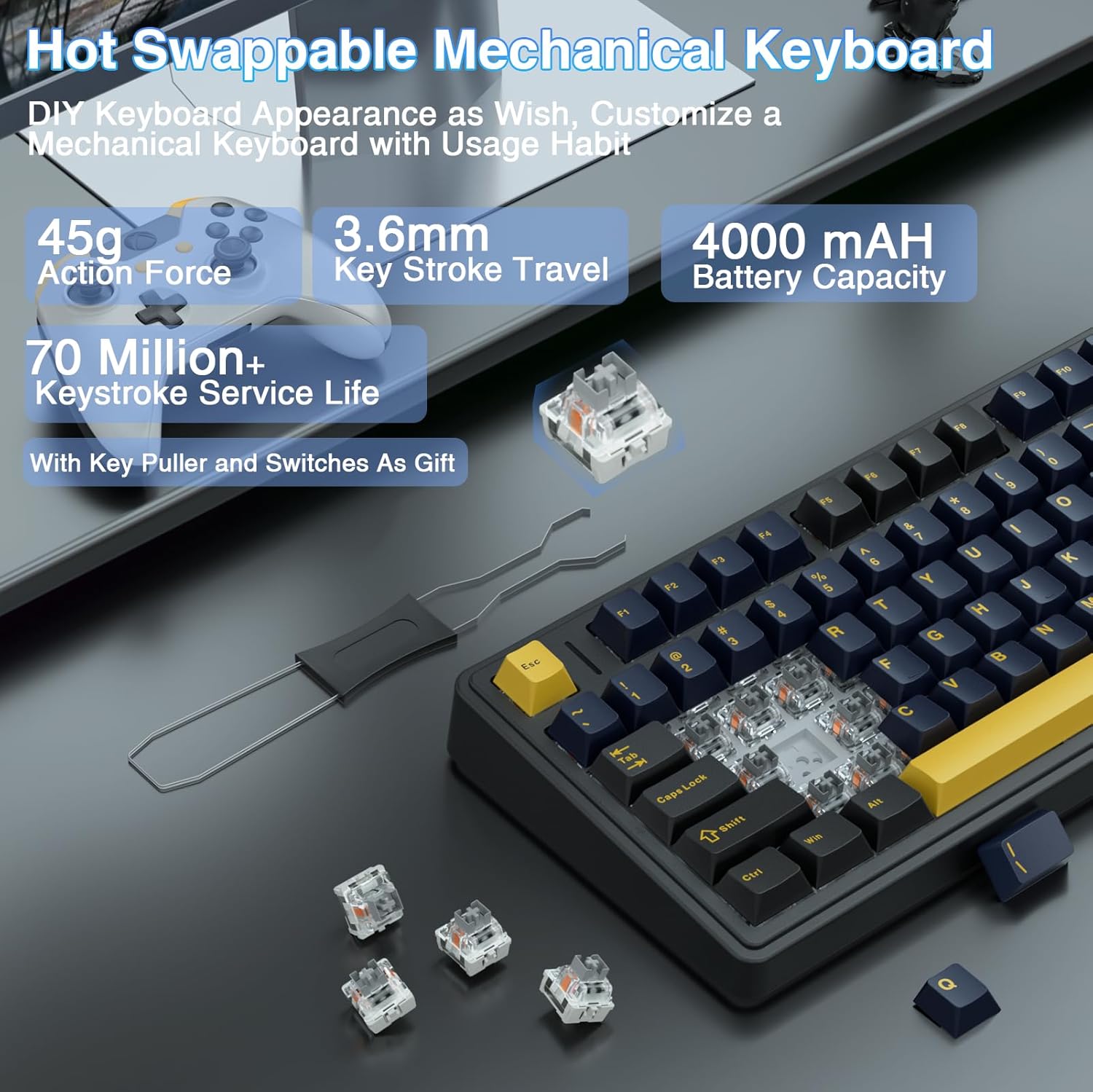 Klawiatura mechaniczna Aula F7 – Gaming Keyboard Number Pad recenzja i cena