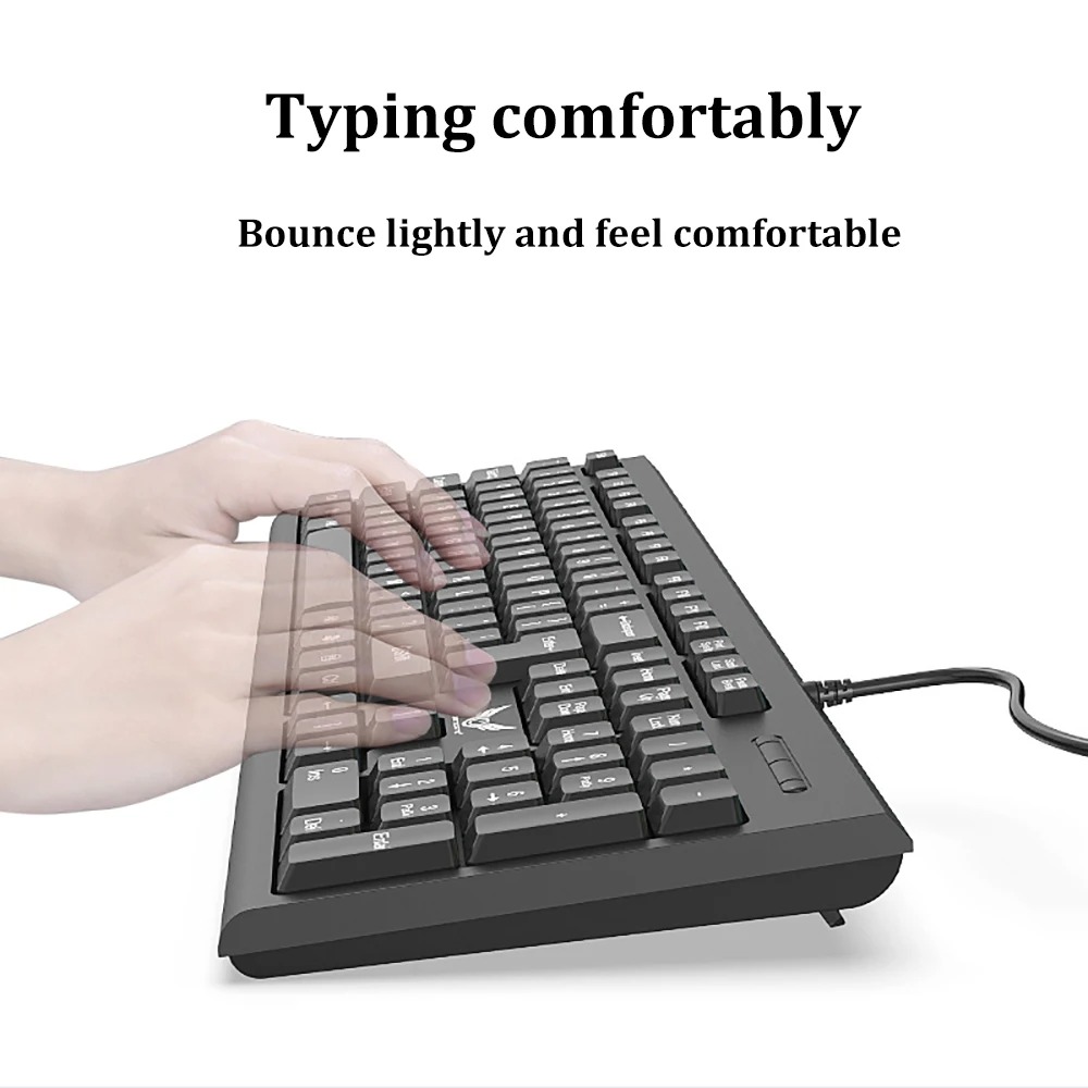 Klawiatura przewodowa USB z 10 – Gaming Keyboard Budget recenzja i cena