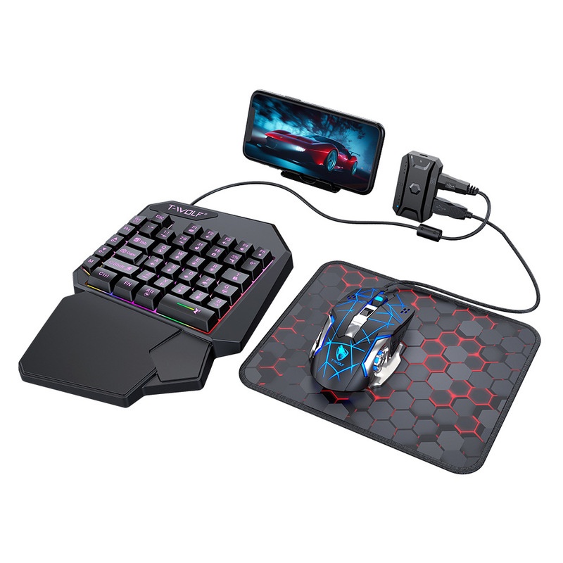Zestaw do gier T-Wolf Tf950 5  – Gaming Keyboard Half recenzja i cena