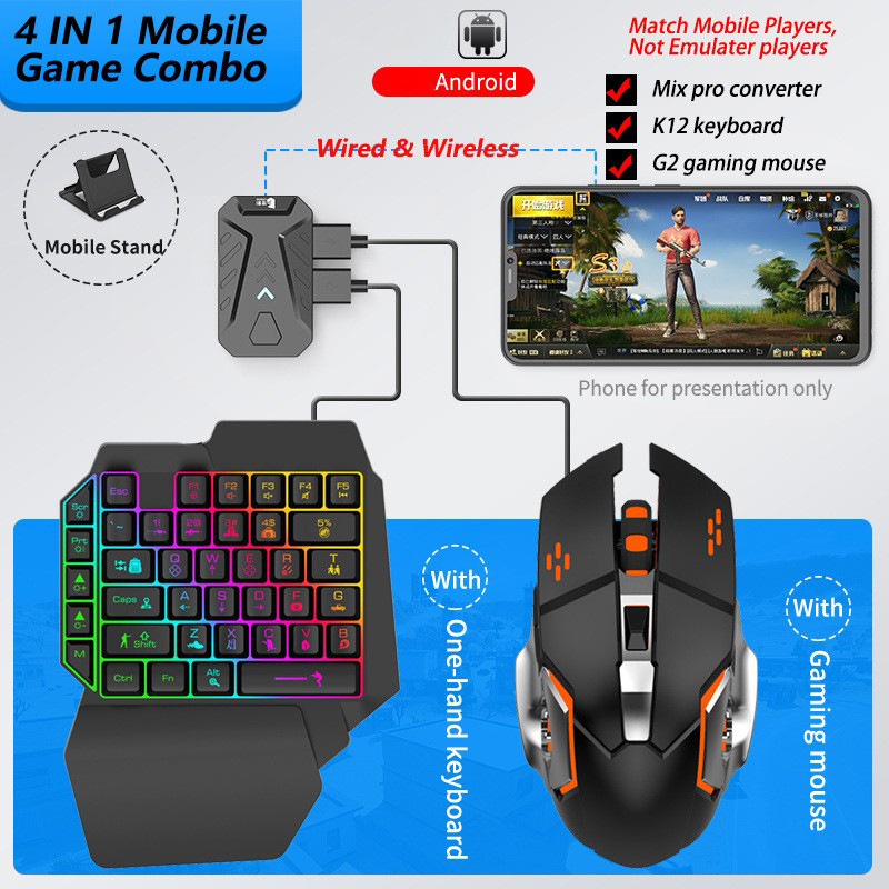 Konwerter do gier mobilnych, z – Gaming Keyboard Half recenzja i cena