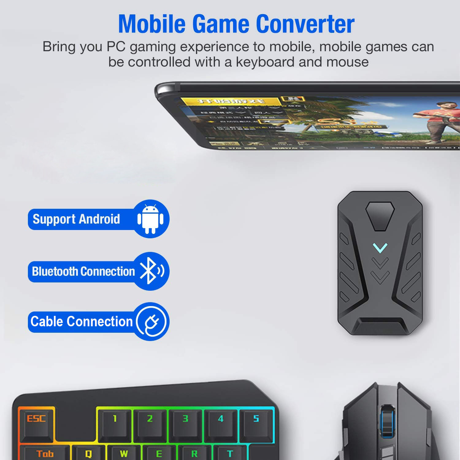 Konwerter do gier mobilnych, z – Gaming Keyboard Half recenzja i cena