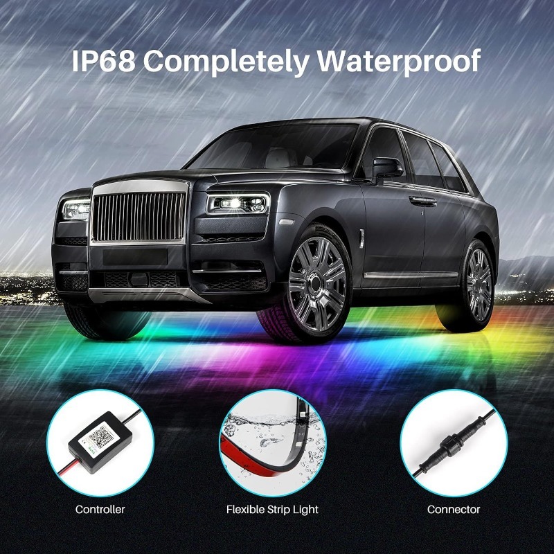 4w1 Elastyczna listwa LED pod  – Rgb Underglow Strip recenzja i cena
