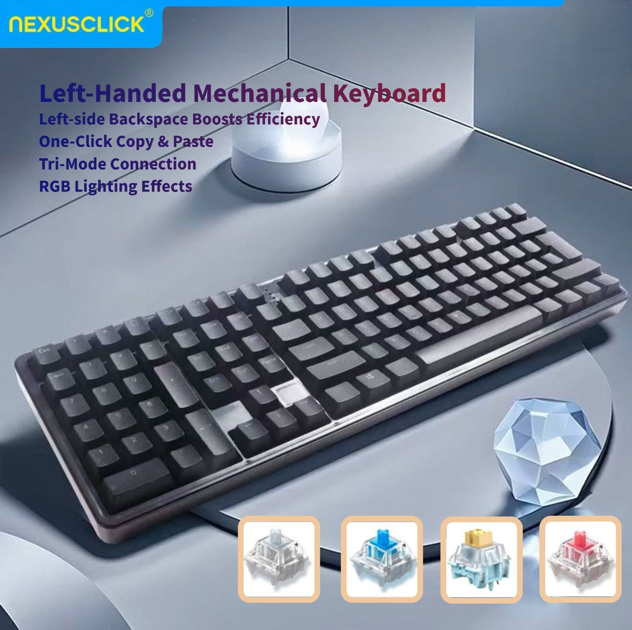 Ergonomiczna klawiatura mechan – Gaming Keyboard Number Pad recenzja i cena